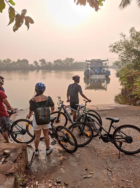 Goa: Chorao Island E-Bike guided Tour veg breakfast included - Where the tour starts: Salvador do Mundo Panchayat and the easy meet-up